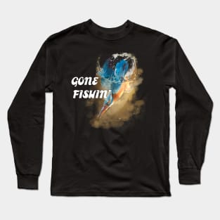 Feathered Fisher Gone Fishin' Long Sleeve T-Shirt